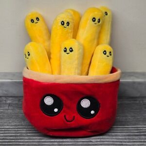 PLOOFS, Series 1, 2 in 1 Snack Pals French Fries Plush Toy, Removable Fry, Cute